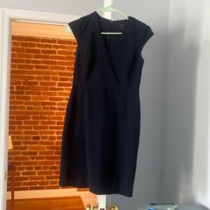 Anne Taylor Navy Suit Dress 0P